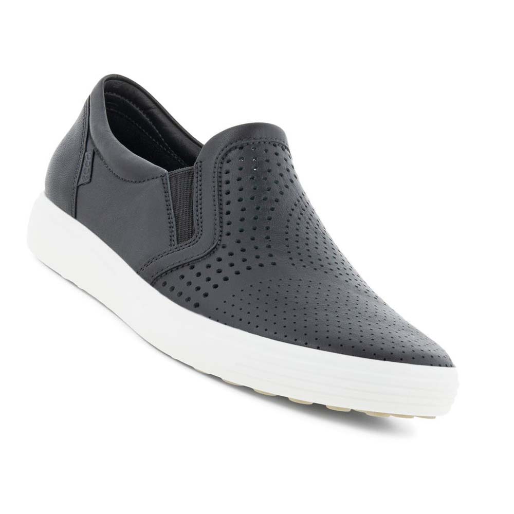 Ecco Soft 7 Slip-on Fritidssko Dame Svarte | NO 77FDN